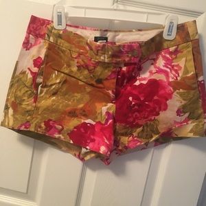 J Crew floral shorts size 8
